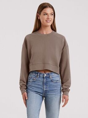 EUC | Nuuds Cropped Crewneck Sweatshirt